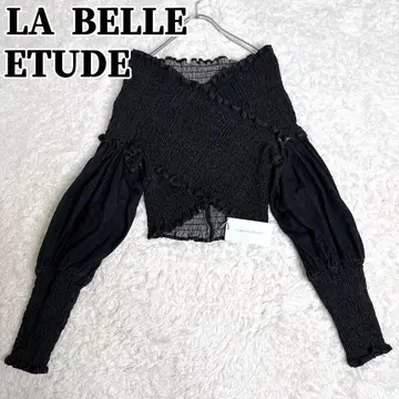 LA BELLE ETUDE 라벨에튀드 데님 셔링 블라우스