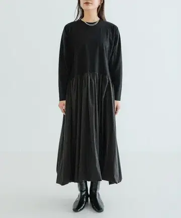 URBAN RESEARCH 도킹 벌룬 원피스 블랙 FREE