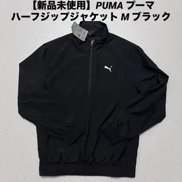[ 미사용 새상품 ] PUMA 푸마 하프 지퍼 자켓 M 블랙