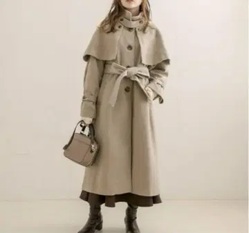 OLIVE des OLIVE 케이프 롱 코트