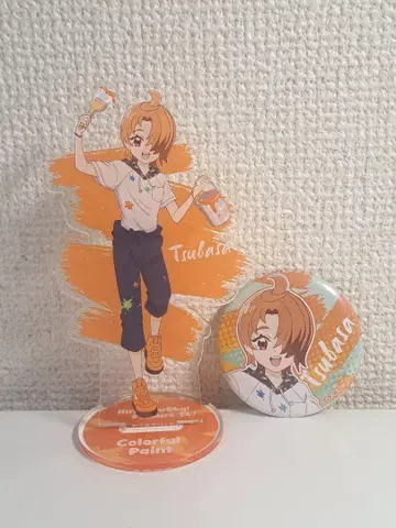 유나기 츠바사 아크릴 스탠드 캔뱃지 세트 Colorful Paint