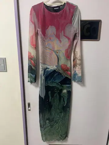 Desigual 프린트 긴팔 드레스