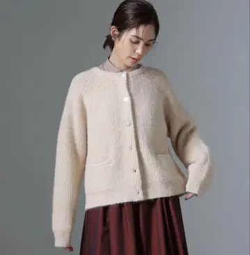 나노 유니버스 편직 크루넥 가디건 새상품 택 포함
