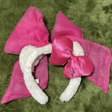 키티 머리띠 레이스 리본