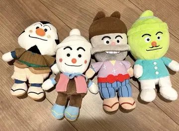 호빵맨 봉제 인형 4개 세트