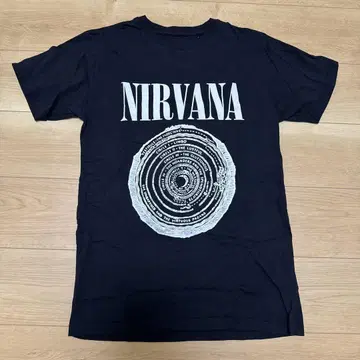 NIRVANA 레코드 디자인 T셔츠 M 사이즈