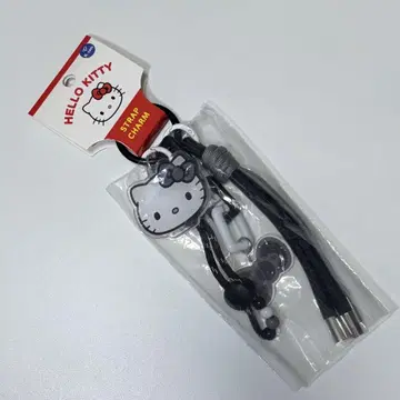 헬로키티 스트랩 참 흑백