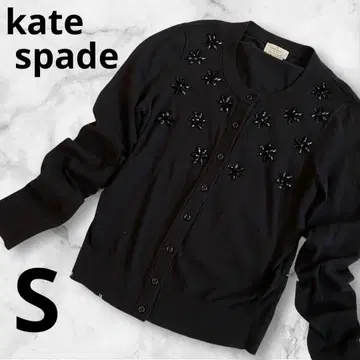케이트 스페이드 꽃 비쥬 블랙 가디건 블랙 S 포멀