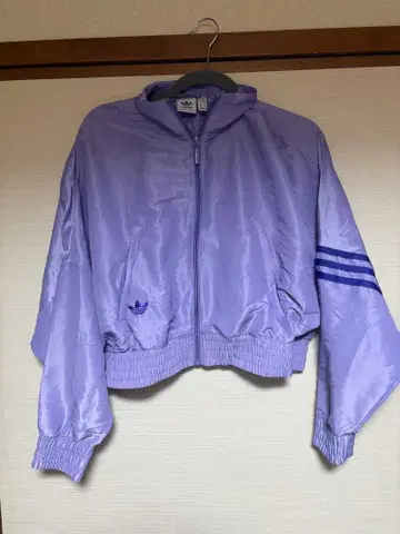 adidas 라벤더 크롭 자켓 L