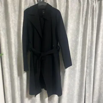 Theory 블랙 롱 코트 S