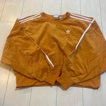 adidas 코듀로이 스웨트 셔츠 오렌지