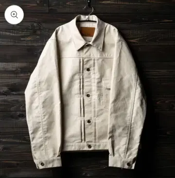 pablo vinci oiled chino trucker jacket
