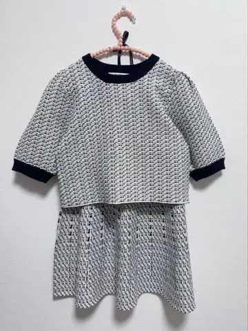 SNIDEL 한정품 크롭 니트 셋업 트위드