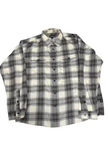 Patagonia 오가닉 코튼 긴팔 플란넬 셔츠 그레이