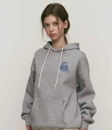 KIRSH BIG CHERRY DRAWING HOODIE 라이트 그레이