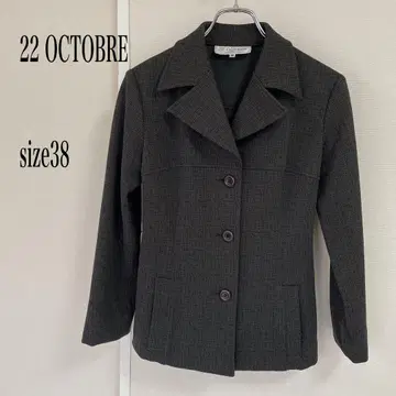 22 OCTOBRE 다크 그레이 테일러드 자켓 38