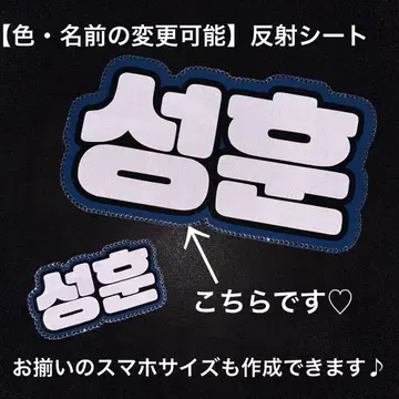 네임보드 ENHYPEN 엔하이픈 성훈 네임보 반사 시트