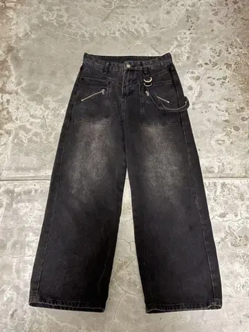 archive black wide denim y2k 한국