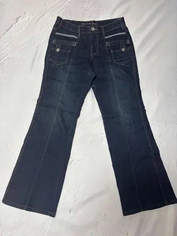 [ Luminous Jeans ] 데님 플레어 팬츠 인디고 더블 포켓