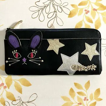 안나수이 ANNA SUI 장지갑 마이미미 토끼 L자 지퍼 블랙