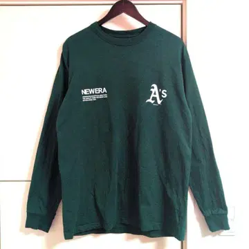 NEWERA 양면 프린트 롱 T MLB 애슬레틱스 뉴에라