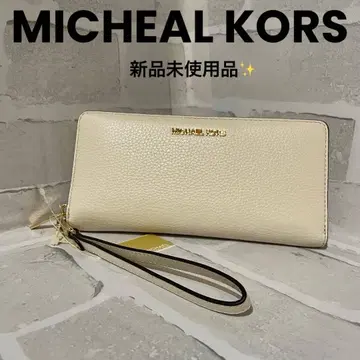 [ 미사용 새상품 ] MICHEAL KORS 장지갑 라이트 크림 택 포함