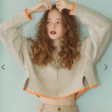 컬러 네프 니트 풀오버 택 포함 미사용 새상품