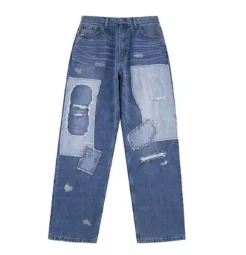 WOKE EDGE 패치워크 데님 Patchwork Denim