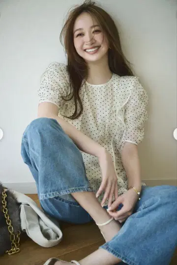 JUSGLITTY 레이어 튤 블라우스
