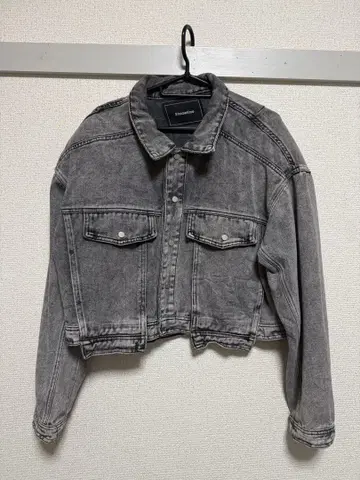 숏 기장 데님 자켓