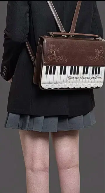 새상품 피아노백 숄더백 건반 피아노 디자인