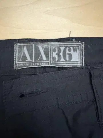 Armani Exchange 블랙 카고 팬츠 36W