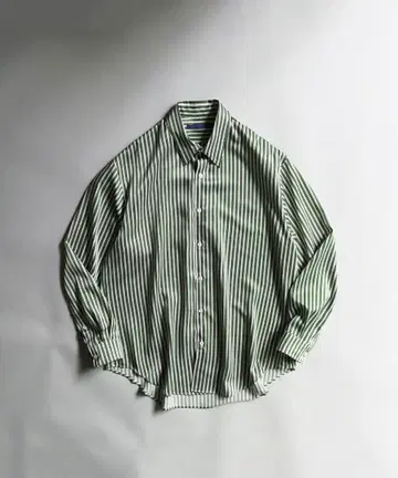 semoh Printed Stripe Shirt (Green)
