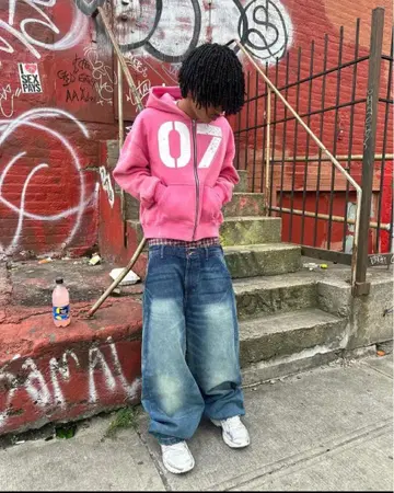 지퍼 후드티 y2k opium street style 해외 스트릿