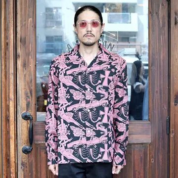 GANGSTERVILLE 옴브레 체크 L/S 셔츠