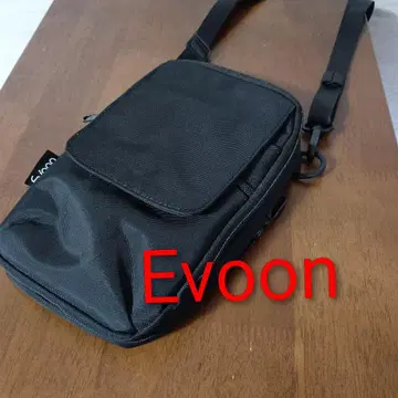 에본 숄더백 사선 메는 남성용 Evoon 블랙