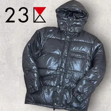 23구 HOME 다운 자켓 46 L 상당 브라운 광택 나일론
