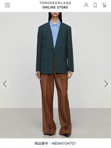 tomorrowland.b CANONICO 울 2 와이드 팬츠 32