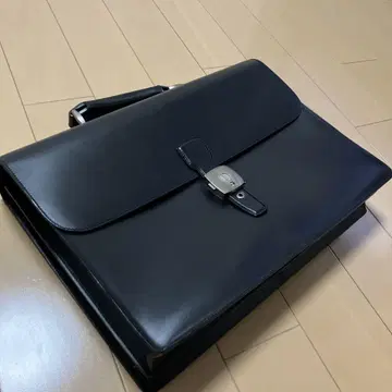 던힐 dunhill 가죽 비즈니스 백 블랙