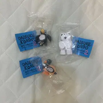 DAISUKE KONDO 아트 컬렉션 2 마스코트 피규어 3개 세트