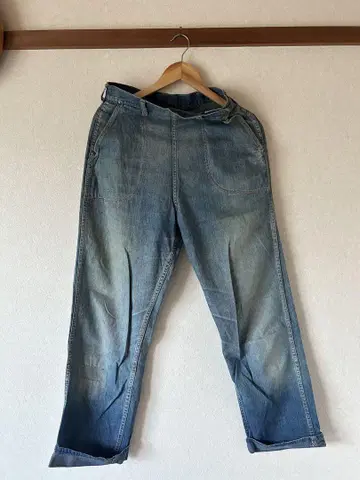 60s 블루 벨 런치 팬츠 색빠짐