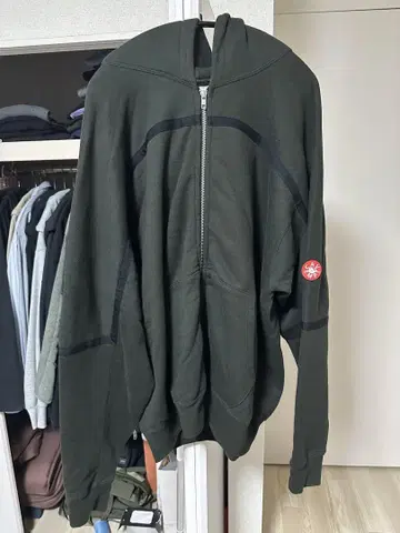 cavempt C.E taped cut zip heavy hoodie