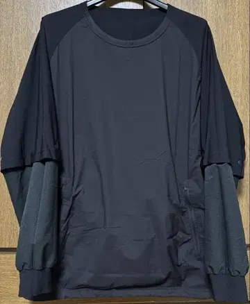 EL LAB. DETACHABLE SLEEVE L/S TEE BLACK