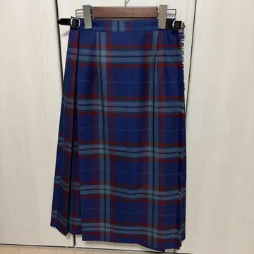 O'NEIL OF DUBLIN 울 플리츠 랩 스커트 종아리 기장