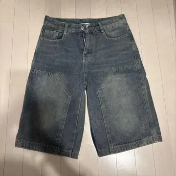 다크 블루 데님 하프 팬츠 M 사이즈