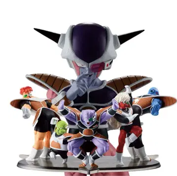 케이스 포함 미개봉품 세트, 부감으로 기뉴 특전대를 보는 프리저 님 세트