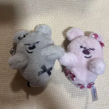 디즈니 고스트 봉제 인형 참 핑크 블랙