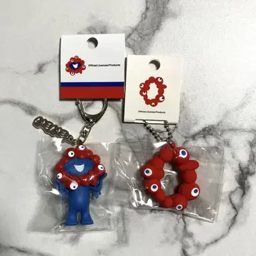 오사카 간사이 만박 미야쿠미야쿠 입체 PVC 키링 로고 마크 세트