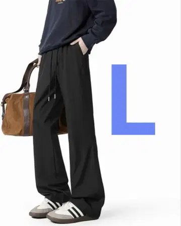 와이드 팬츠 트레이닝 팬츠 캐주얼 캐주얼 팬츠 얇은 소재 쾌적
