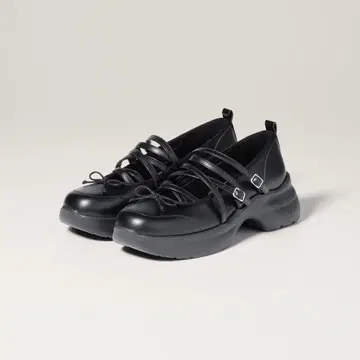 미사용 새상품 완판템 M 사이즈 로쿠 GU 멜리 제인 슈즈 블랙